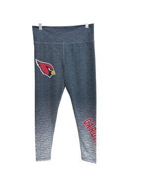 NFL Team Apparel Arizona Cardinals Womens L Charcoal Polyester Spandex Leggings